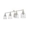 Z-Lite Bryant 4 Light Vanity, Brushed Nickel And Clear Seedy 734-4V-BN - alternate 4